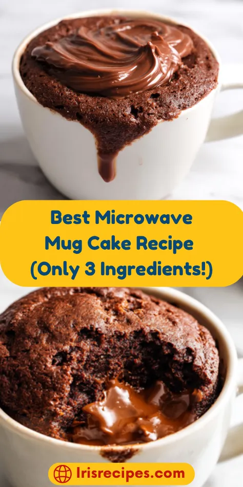 Best Microwave Mug Cake Recipe (Only 3 Ingredients)