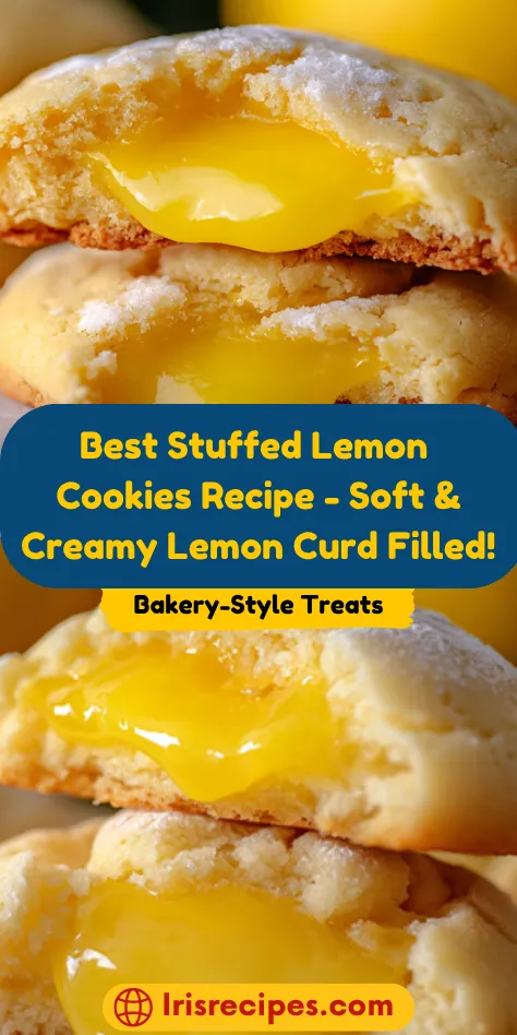 Best Stuffed Lemon Cookies Recipe - Soft & Creamy Lemon Curd Filled