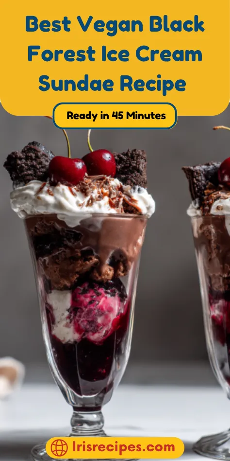 Best Vegan Black Forest Ice Cream Sundae Recipe