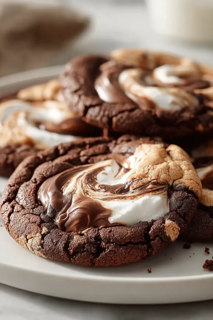 Chocolate Marshmallow Swirl Cookies Recipe