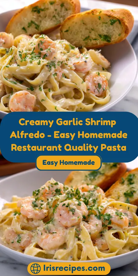 Creamy Garlic Shrimp Alfredo