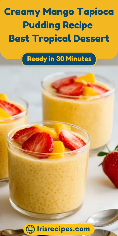 Creamy Mango Tapioca Pudding Recipe