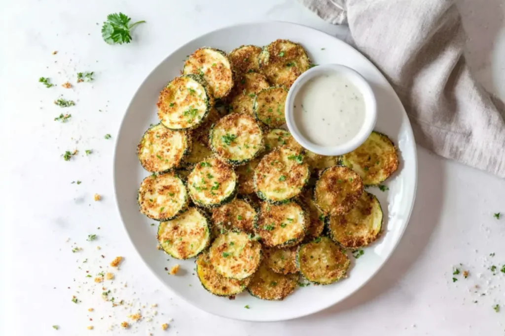 Crispy Baked Zucchini Chips - Better Than Store-Bought
