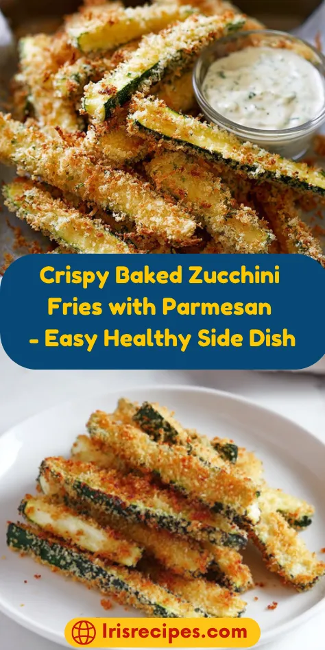 Crispy Baked Zucchini Fries with Parmesan