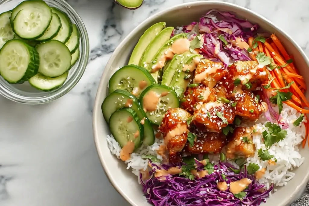 Crispy Bang Bang Chicken Bowl Recipe