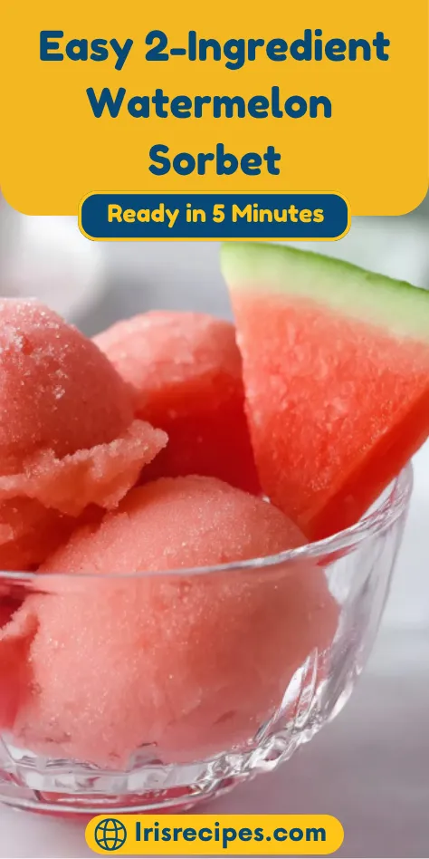 Easy 2-Ingredient Watermelon Sorbet