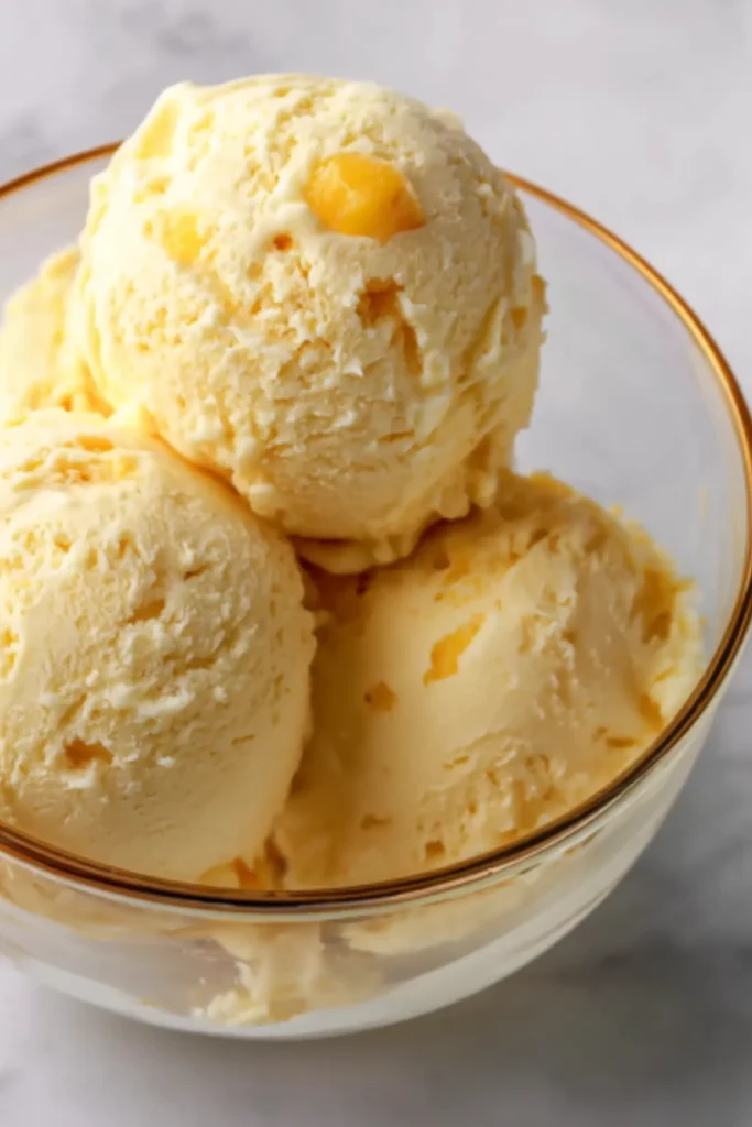 Easy 3-Ingredient Tropical Mango Ice Cream Recipe