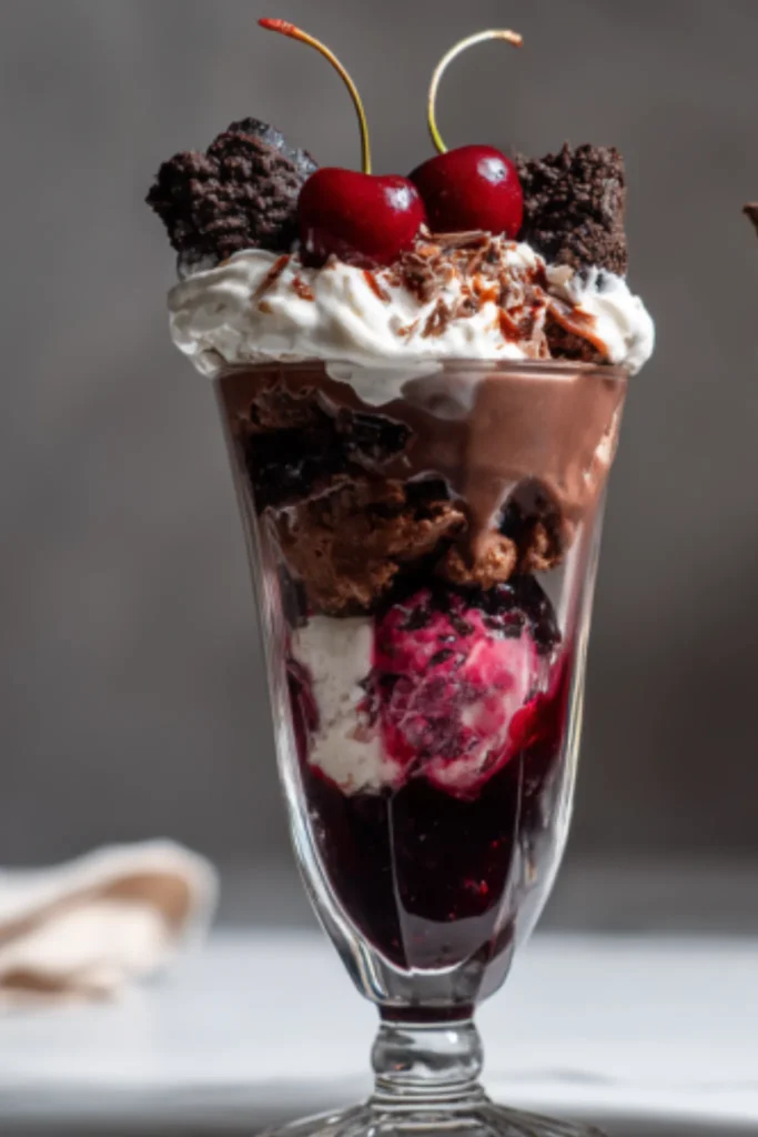 Easy Black Forest Ice Cream Sundae Recipe
