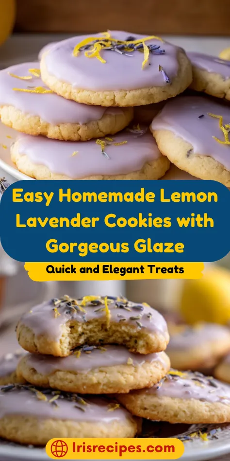 Easy Homemade Lemon Lavender Cookies with Gorgeous Glaze