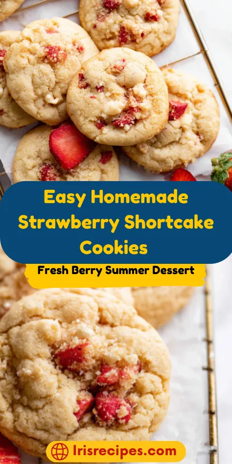 Easy Homemade Strawberry Shortcake Cookies