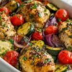 Easy Mediterranean Chicken Zucchini Bake Recipe