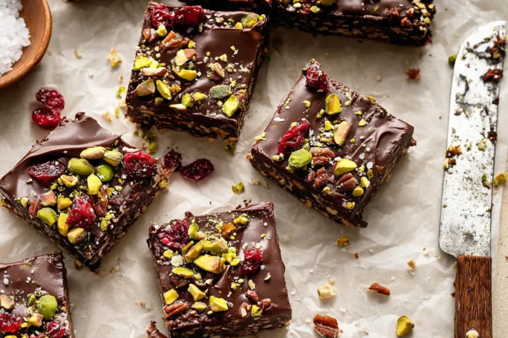 Easy No Bake Superfood Brownies with Dates