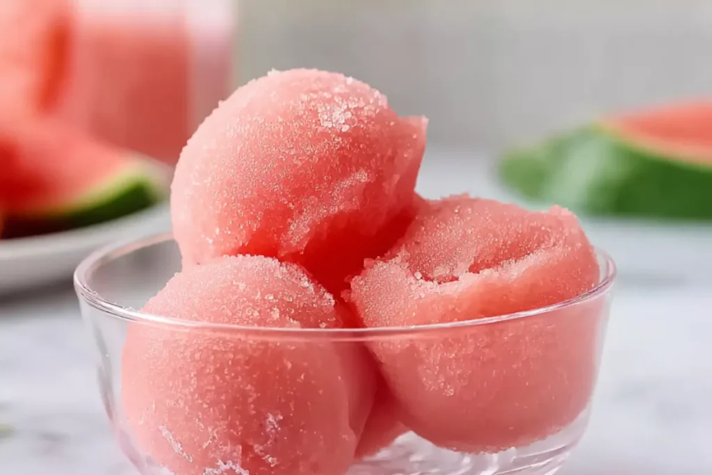 Easy Watermelon Sorbet With Coconut Milk
