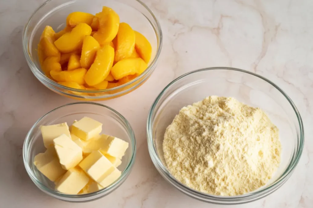 Foolproof 3 Ingredient Peach Cobbler Recipe