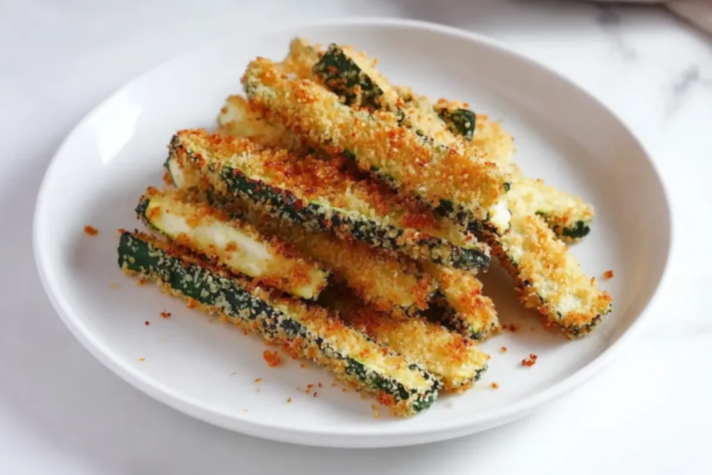 Golden Parmesan Zucchini Fries - Family Approved