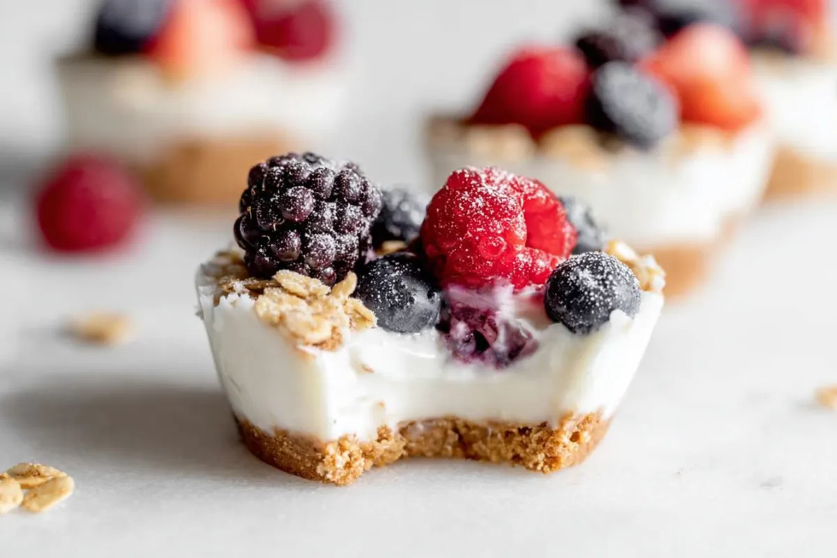 Homemade Frozen Yogurt Granola Cups - 6 Ingredients Only