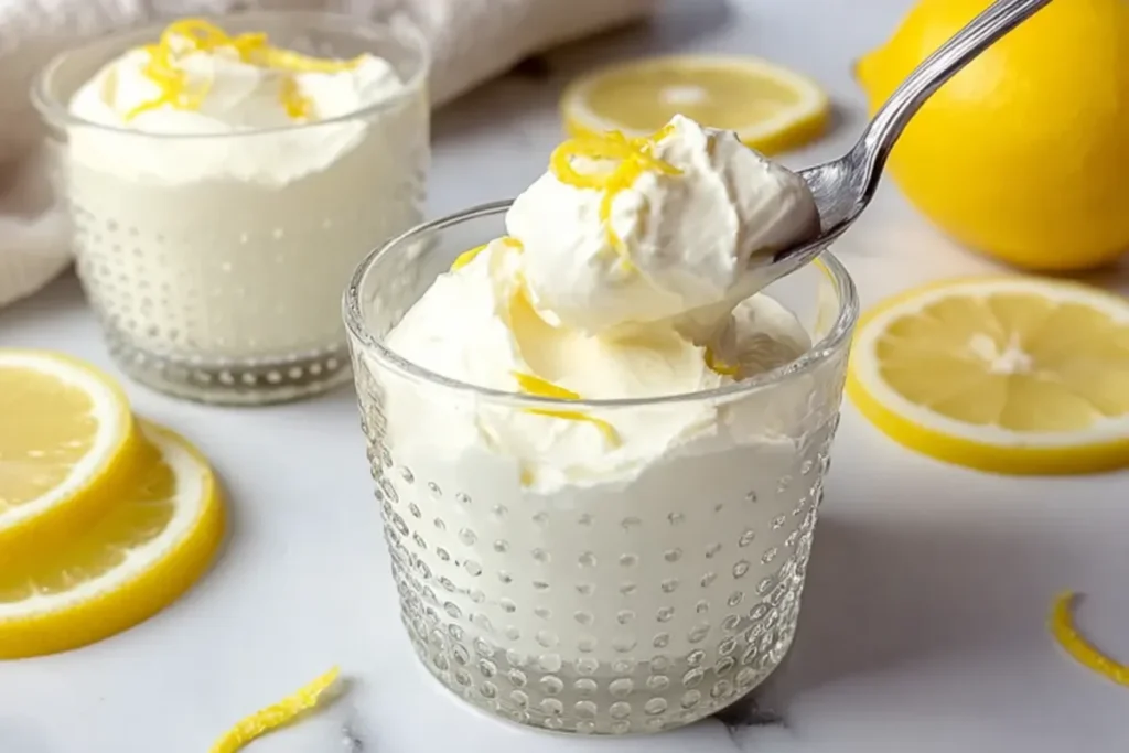 Homemade Lemon Mousse No-Bake Dessert