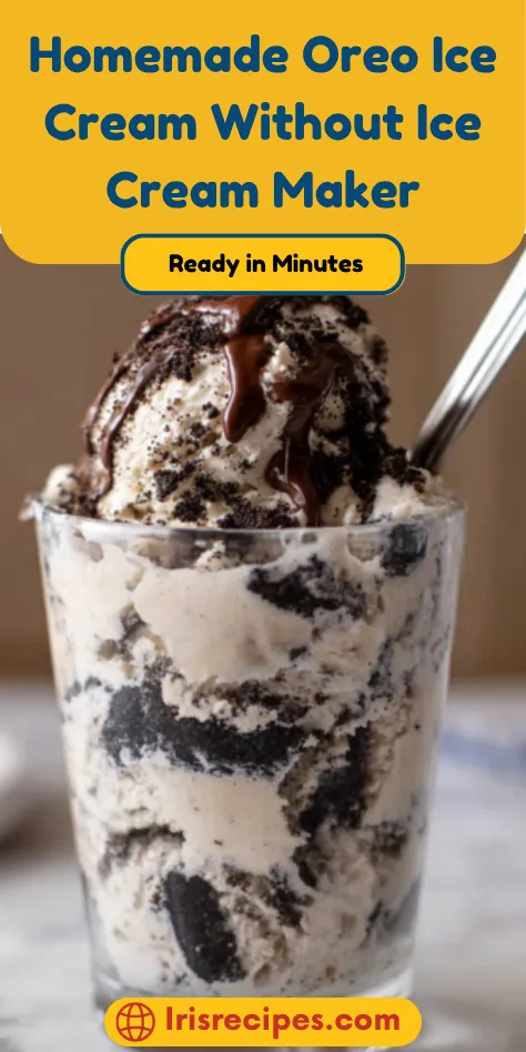 Homemade Oreo Ice Cream Without Ice Cream Maker