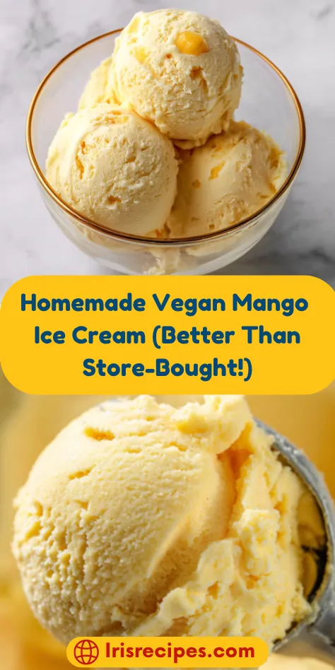 Homemade Vegan Mango Ice Cream (Better Than Store-Bought)