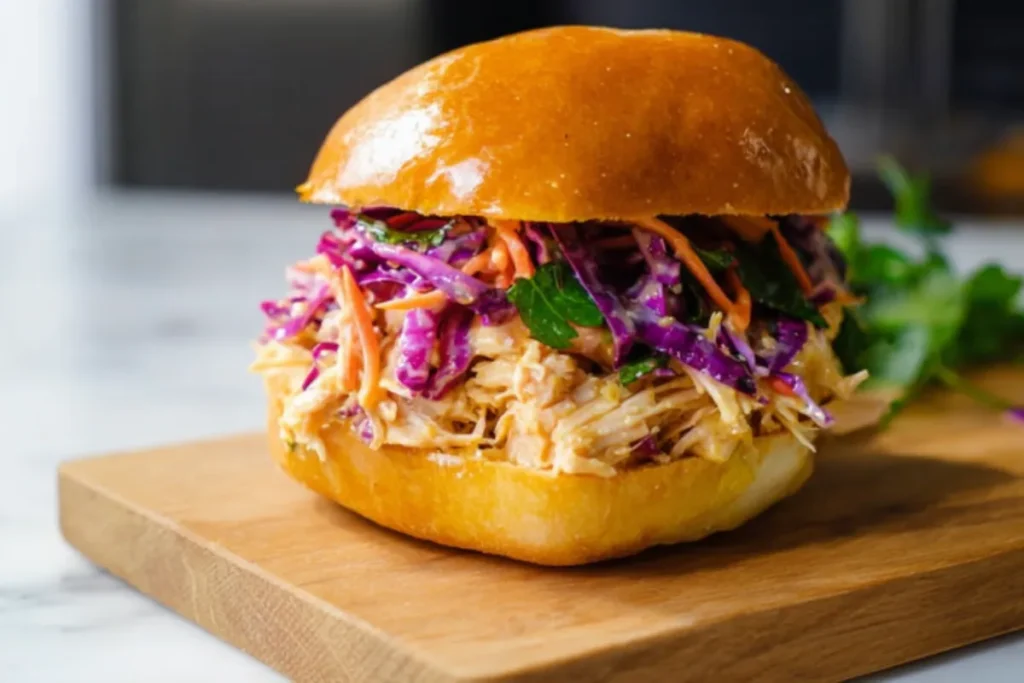 Honey Lime Shredded Chicken with Zesty Slaw