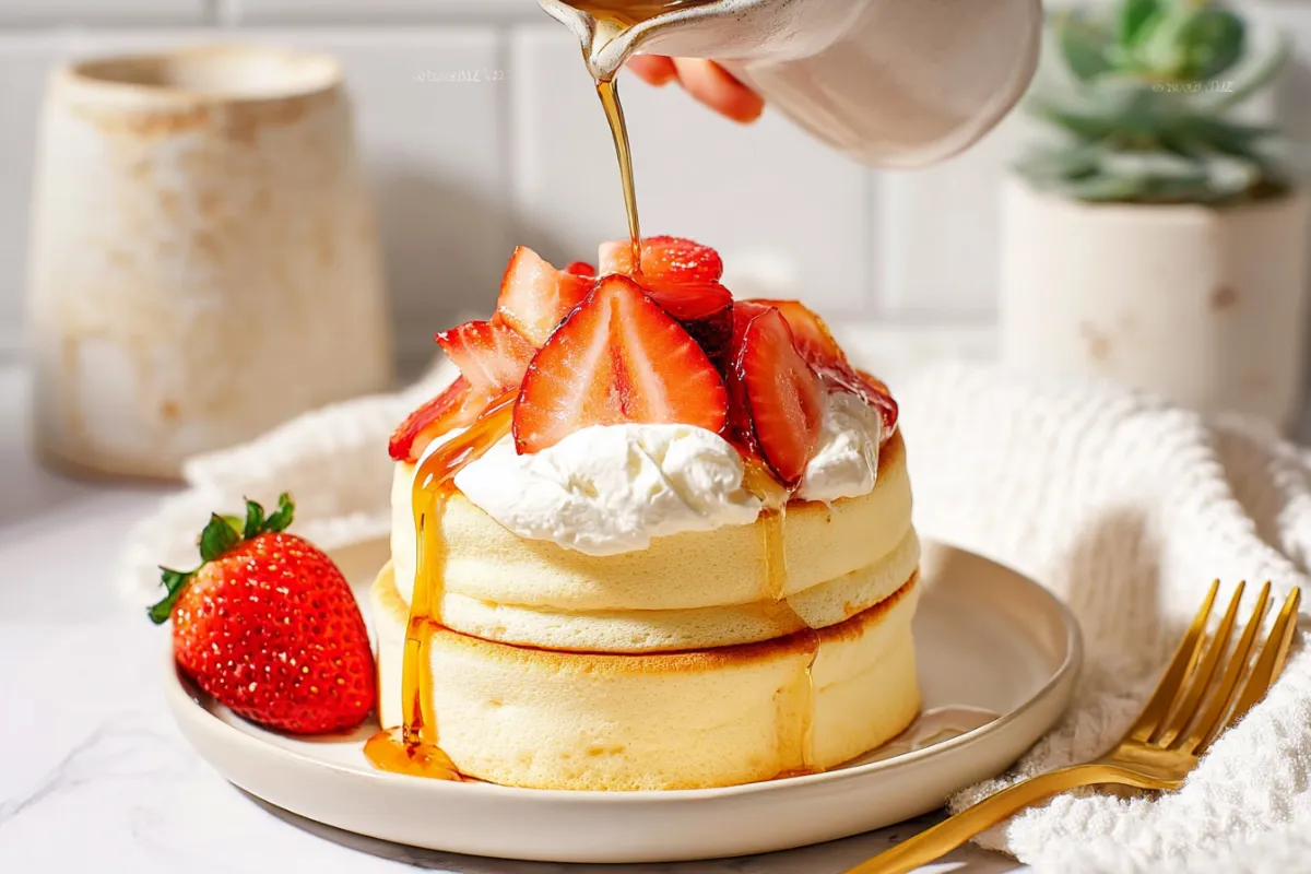 Japanese Soufflé Pancakes Recipe - Easy Fluffy Cloud Pancakes