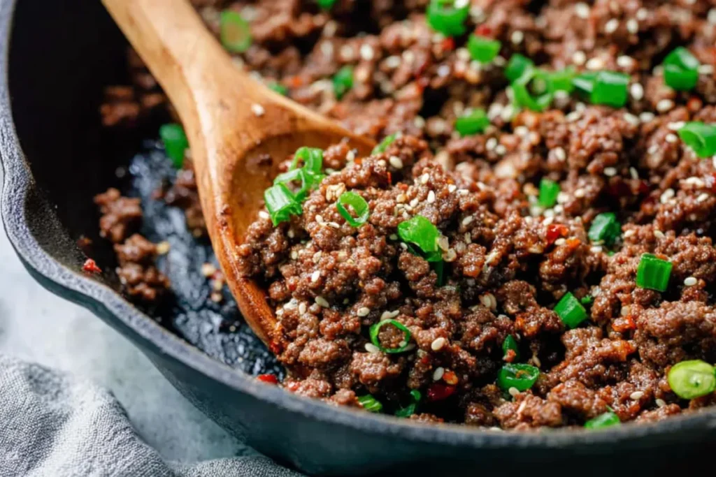 Korean Ground Beef Skillet Meal