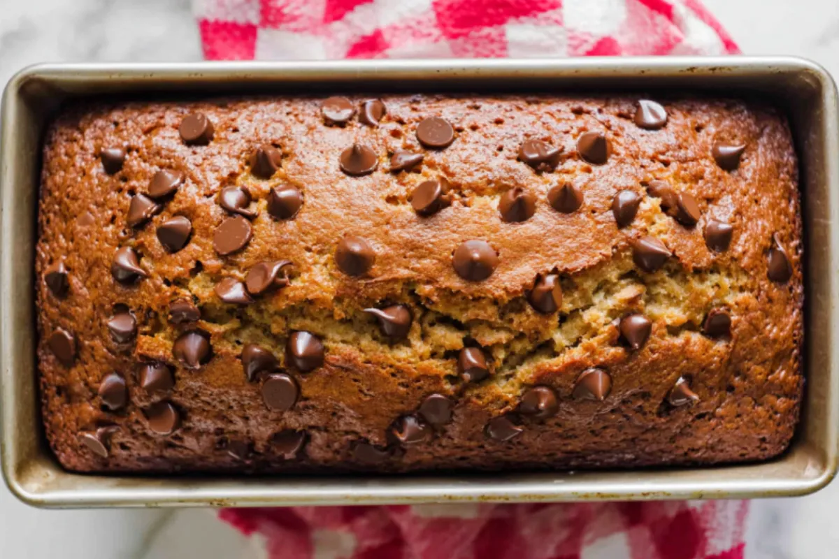 Moist Chocolate Chip Banana Bread Recipe