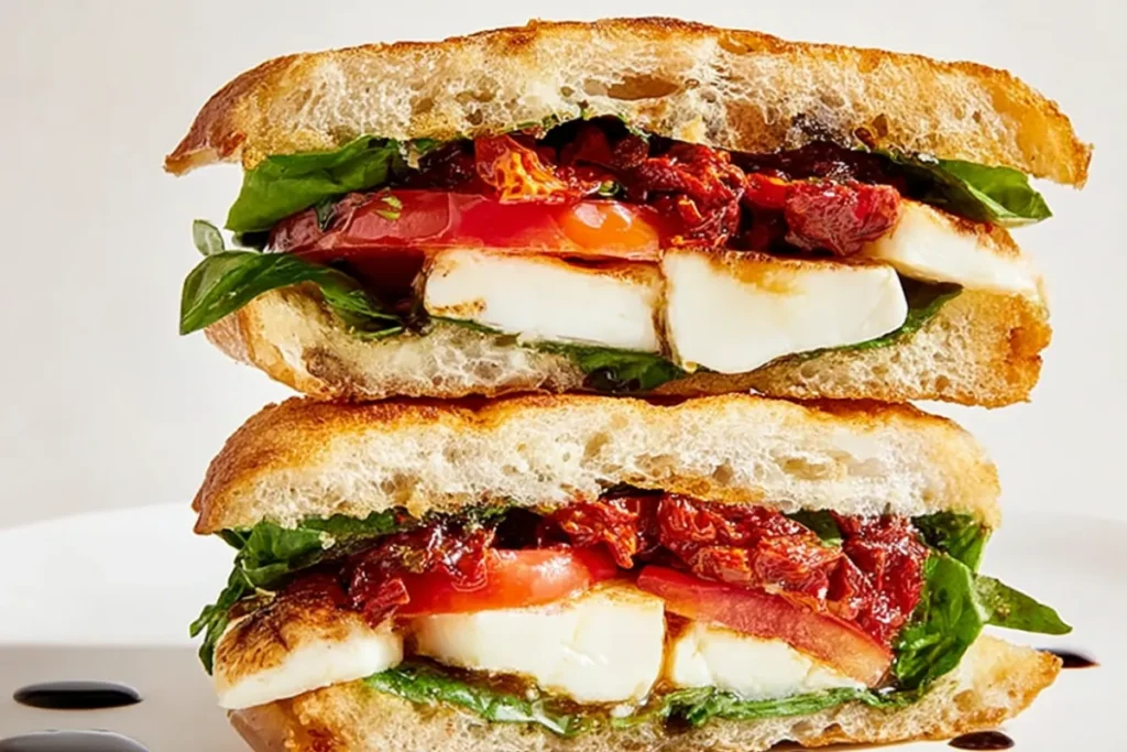 Quick Caprese Sandwich - Italian Flavors at Home