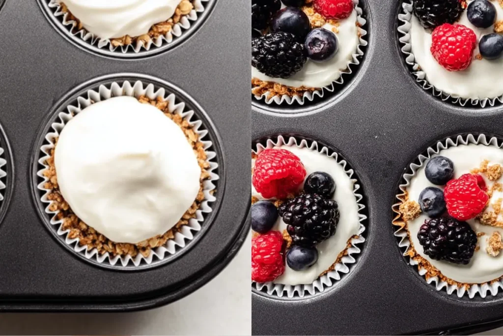 Quick Frozen Yogurt Granola Cups - Make-Ahead Dessert