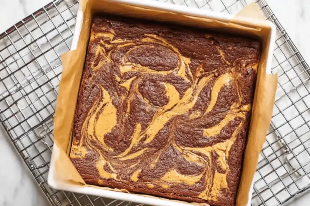 Quick Peanut Butter Swirl Brownies Recipe