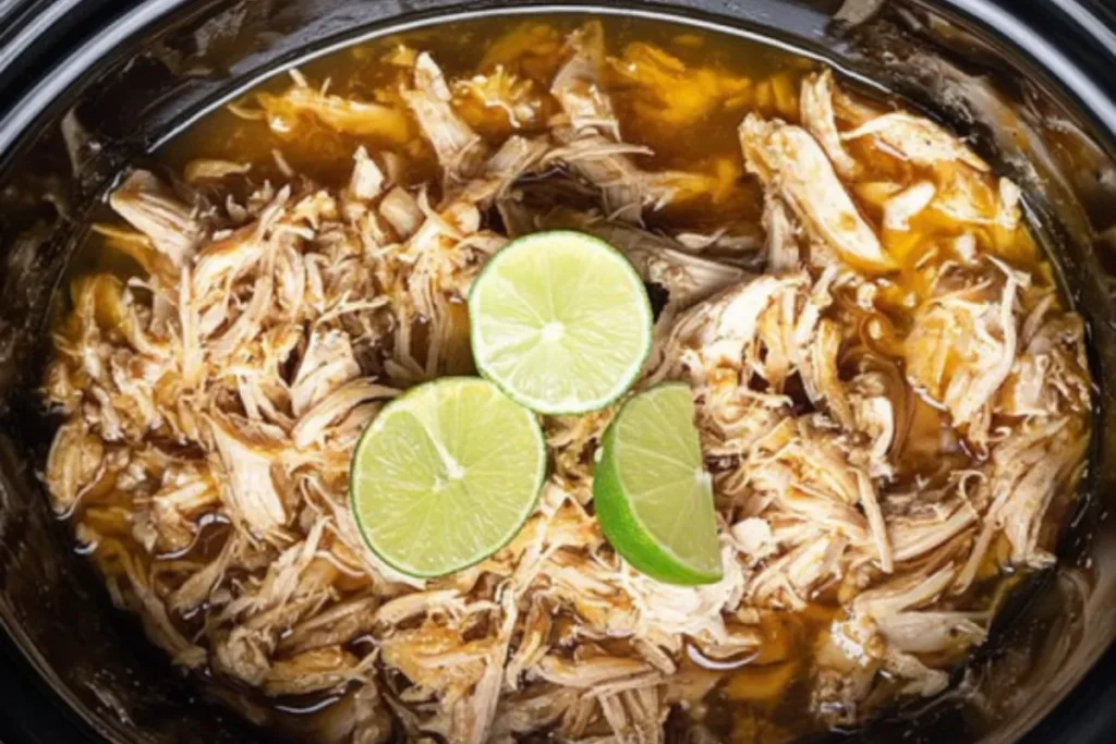 Simple Slow Cooker Honey Lime Shredded Chicken Recipe