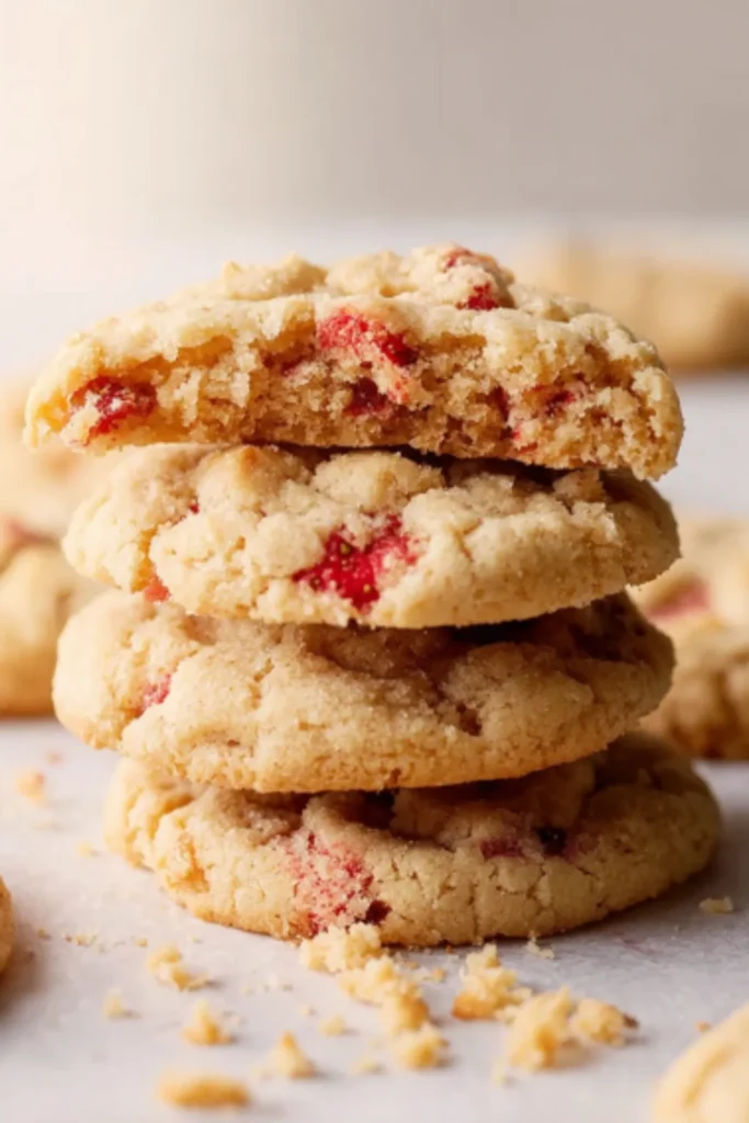 Strawberry Shortcake Cookies (Soft & Chewy)