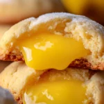 Stuffed Lemon Cookies with Creamy Lemon Curd Centers