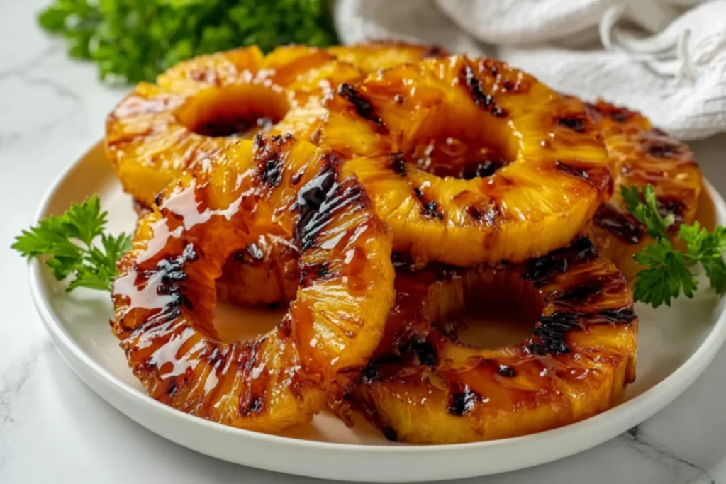 Sweet Grilled Pineapple Recipe with Butter Glaze