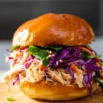 The Ultimate Honey Lime Shredded Chicken Sandwich