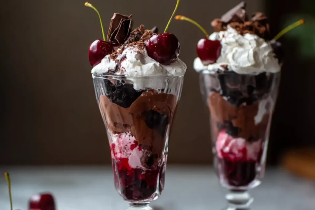 Vegan Black Forest Ice Cream Sundae