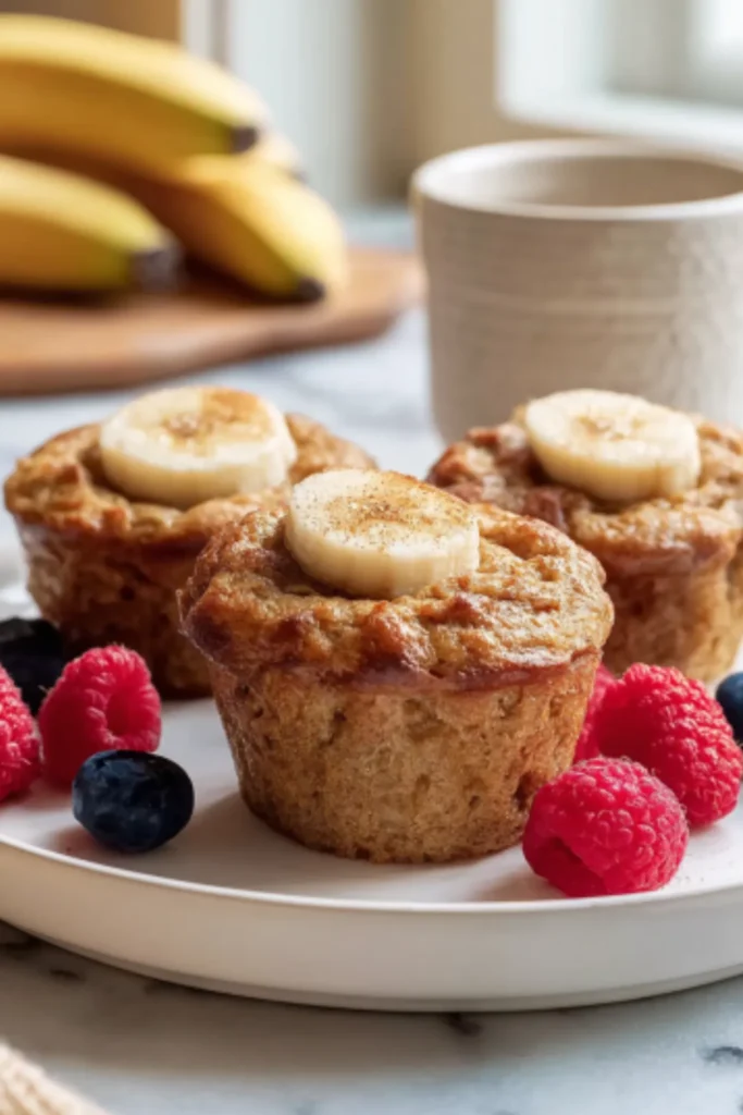 Banana Cottage Cheese Muffins (High Protein Recipe)