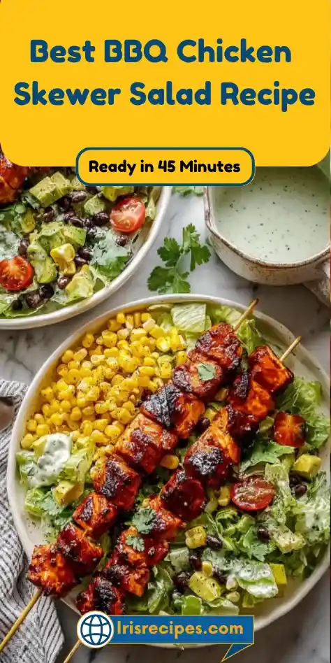 Best BBQ Chicken Skewer Salad Recipe