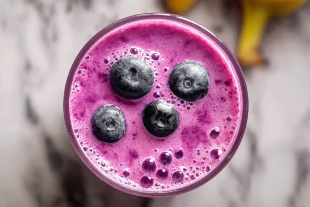 Best Banana Blueberry Peanut Butter Smoothie Ever
