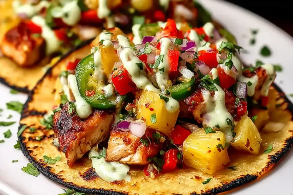 Best Chili Lime Chicken Tacos with Grilled Pineapple Salsa