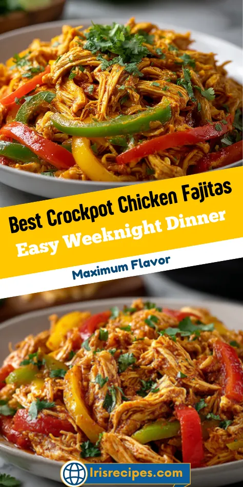 Best Crockpot Chicken Fajitas - Easy Weeknight Dinner