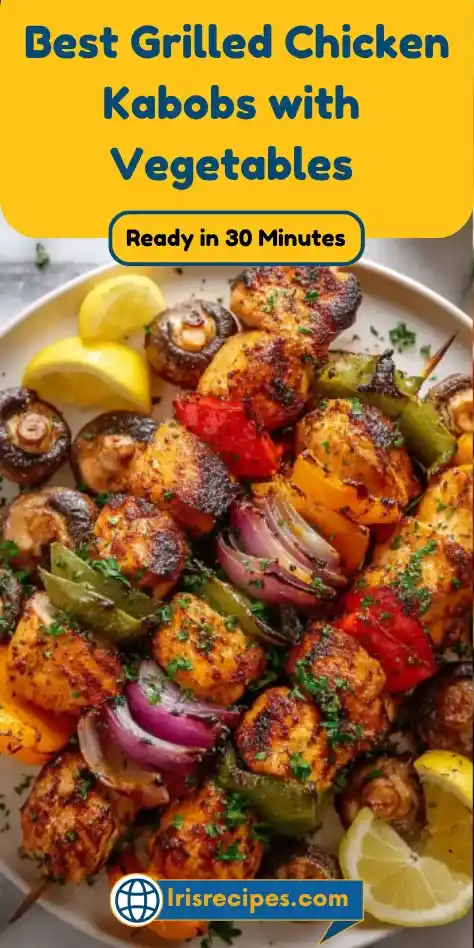 Best Grilled Chicken Kabobs with Vegetables