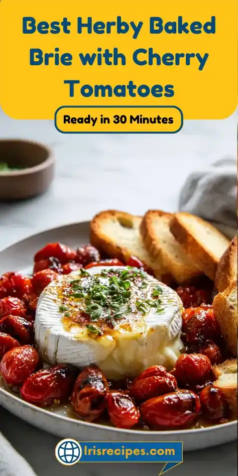 Best Herby Baked Brie with Cherry Tomatoes