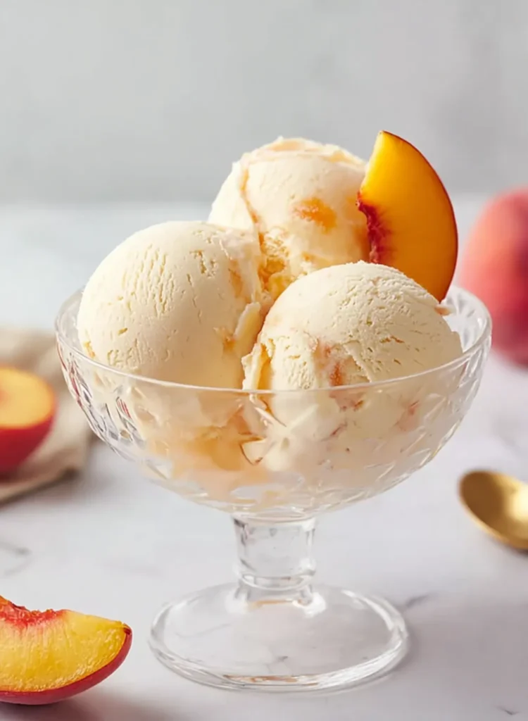Best Peach Ice Cream Recipe - No Churn Option