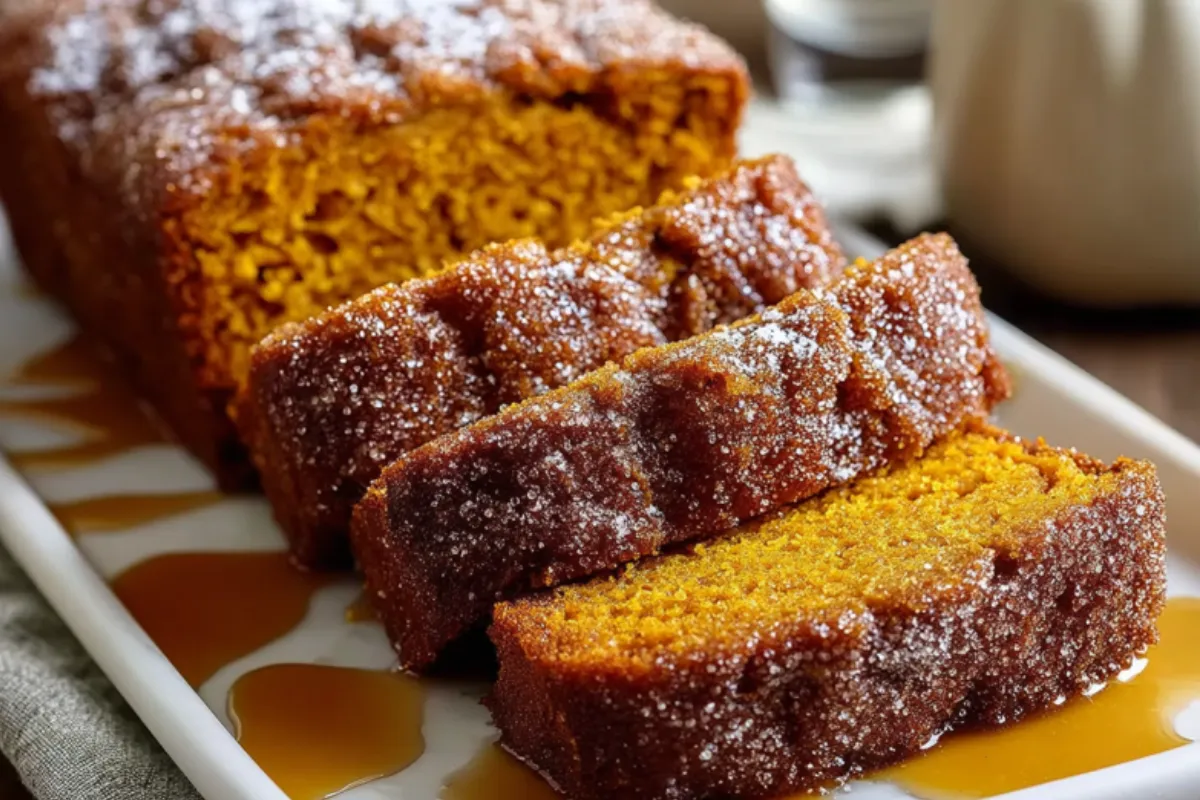 Cinnamon Sugar Pumpkin Bread Recipe