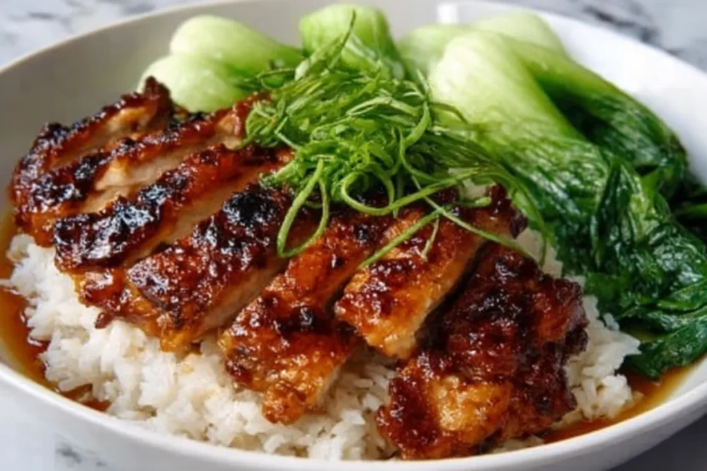 Crispy Honey Garlic Chicken Thighs