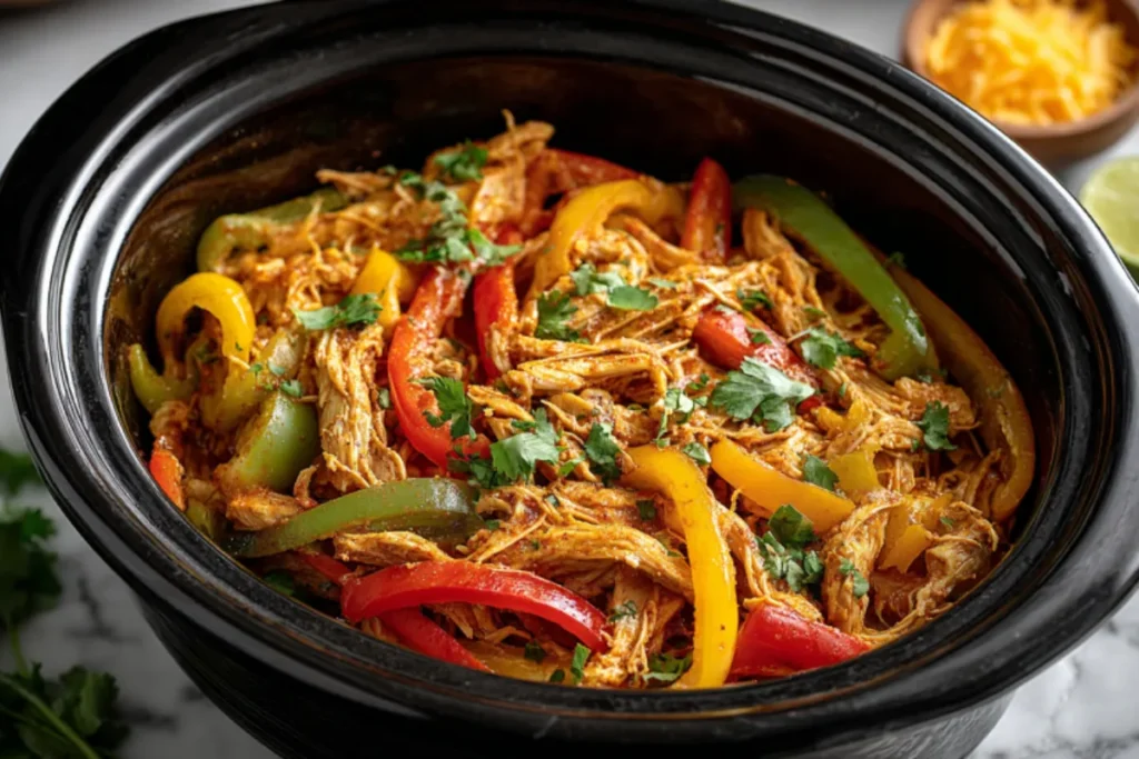 Crockpot Chicken Fajitas in 4 Hours