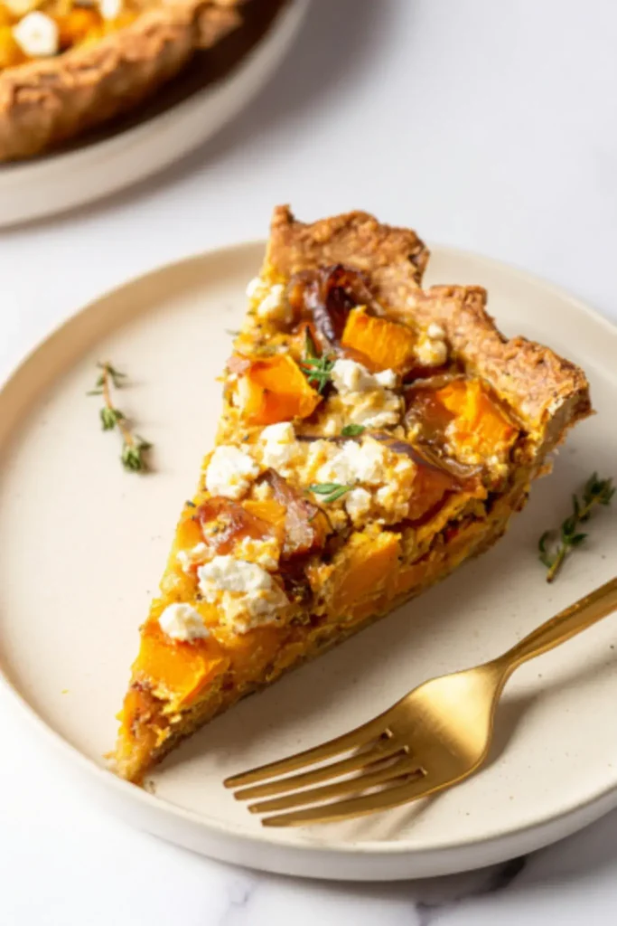 Delicious Savory Butternut Squash Pie