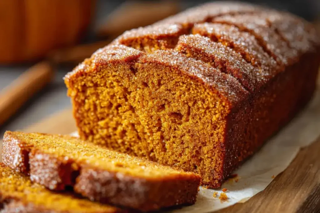 Easy 2-Ingredient Pumpkin Bread in 1 Hour