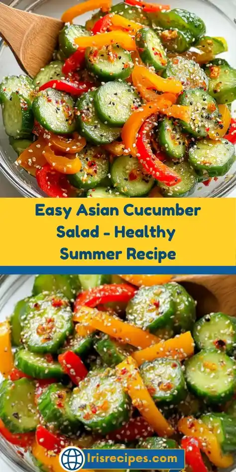Easy Asian Cucumber Salad - Healthy Summer Recipe